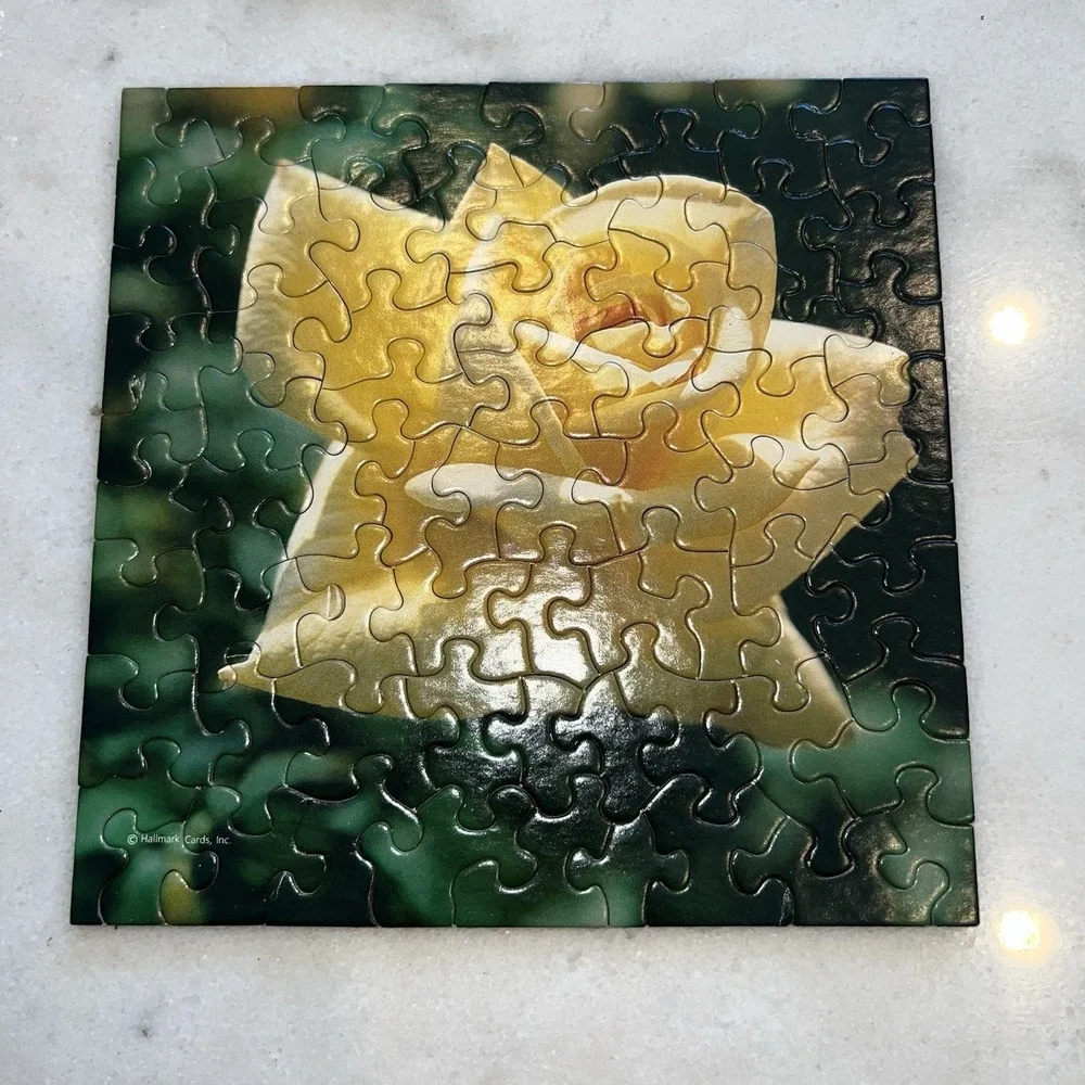 Vintage Springbok Multi Puzzle A Quarter of Roses Complete Hallmark Mini 4 in 1